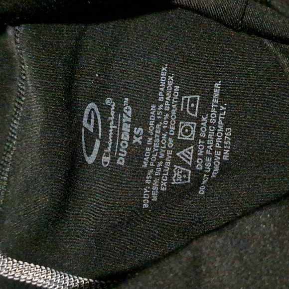 Champion black leggings with back zipper pocket, XS like new - Picture 2 of 4